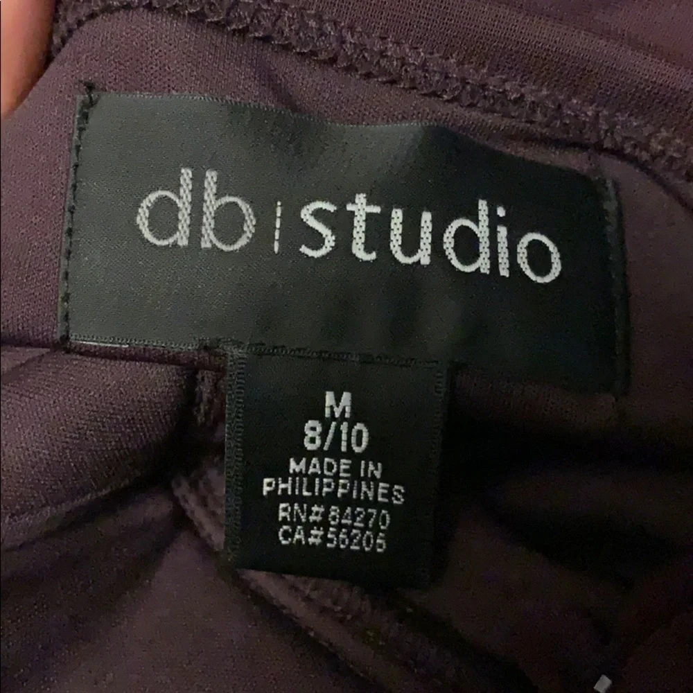 DB Studio one shoulder belted purple dress 8/10